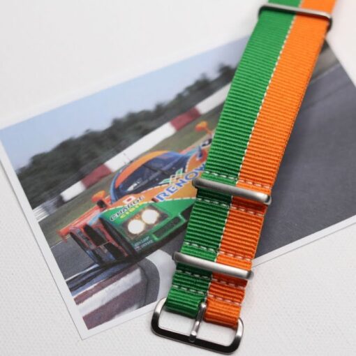 One-Piece Green Nylon Strap & Steel Buckle