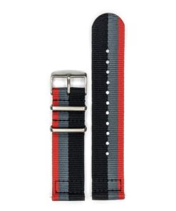 Comfortable Elastic Nylon Watch Strap 20mm/22mm Formula Driver Racing  Stripe